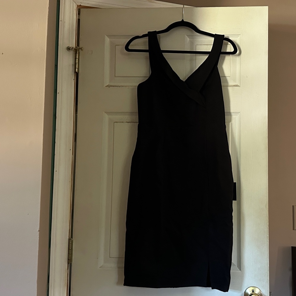 Lulu's Classic Black Backless Dress
